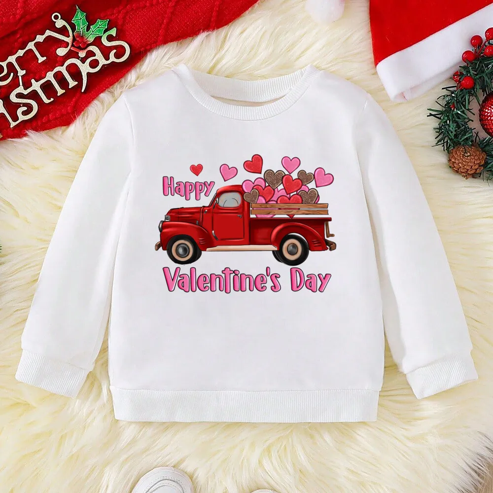 Sudadera con capucha niños San Valentin – Diseno festivo - imagen 3