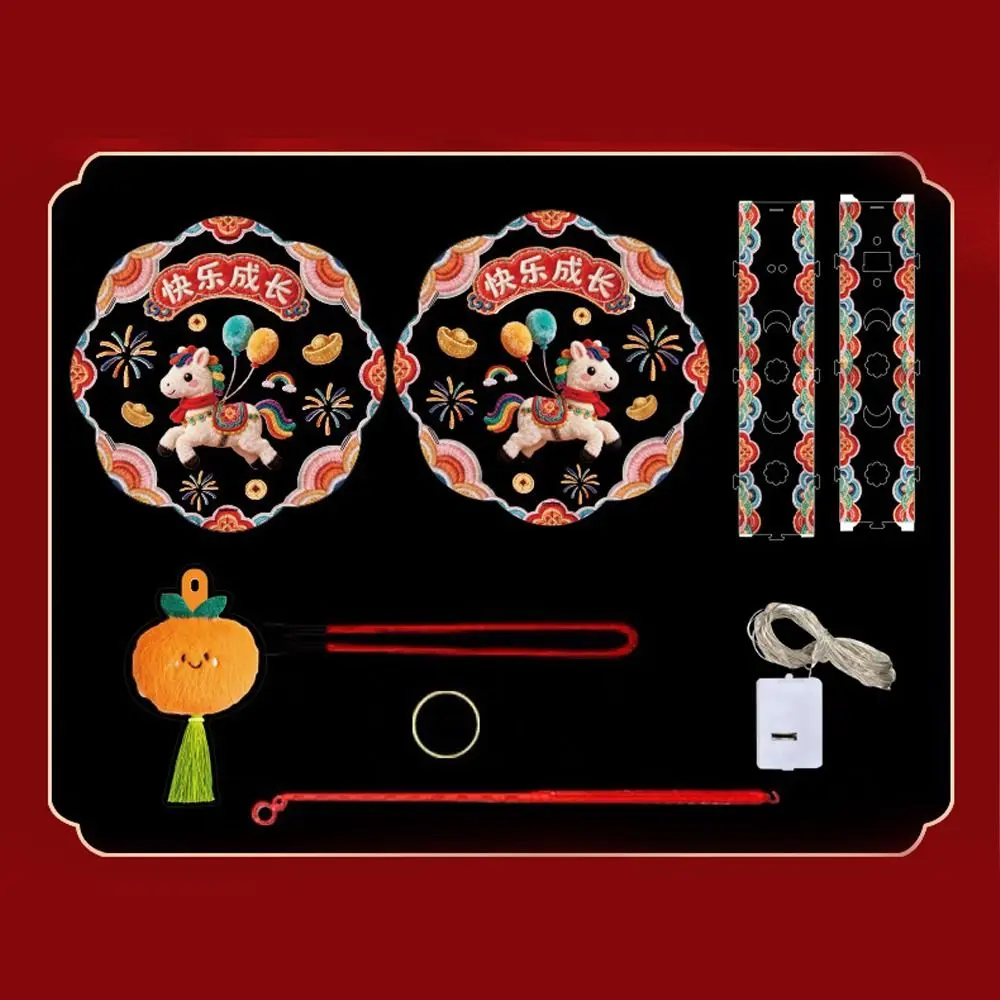 Montaje y resultado de linterna luminosa festiva