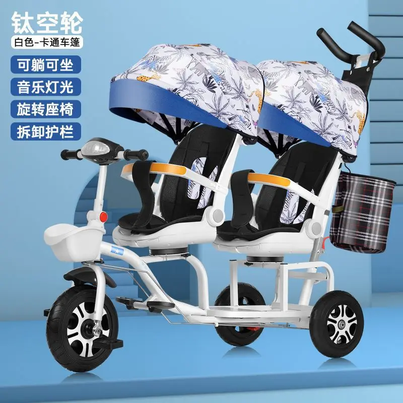 Triciclo infantil con asiento para un segundo niño - imagen 3
