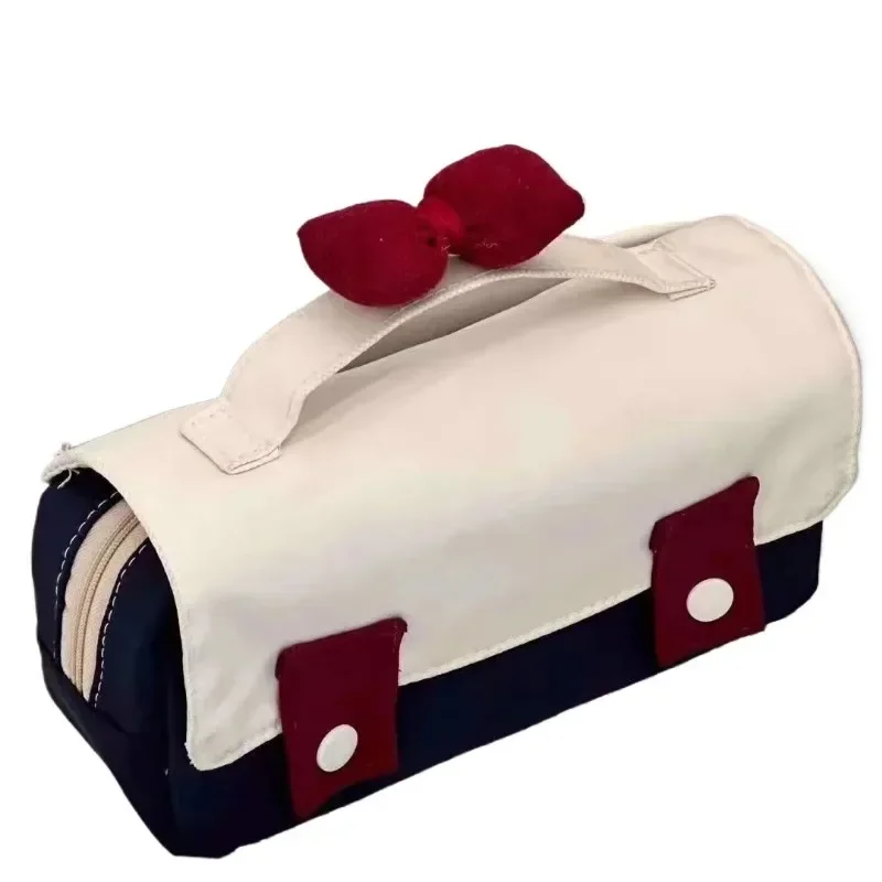 Organizador de papelería de algodón para niña – con estilo