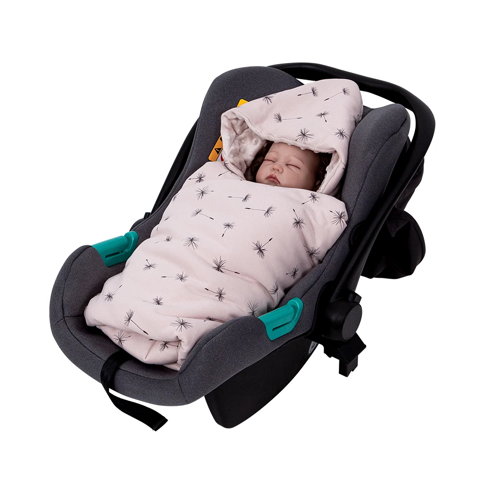 Manta con capucha para bebé recién nacido – Cálida windproof para cesta portabebé - imagen 3