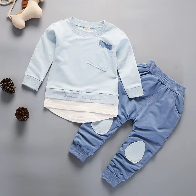 Conjunto primavera otoño para niña con camiseta y pantalón - imagen 2