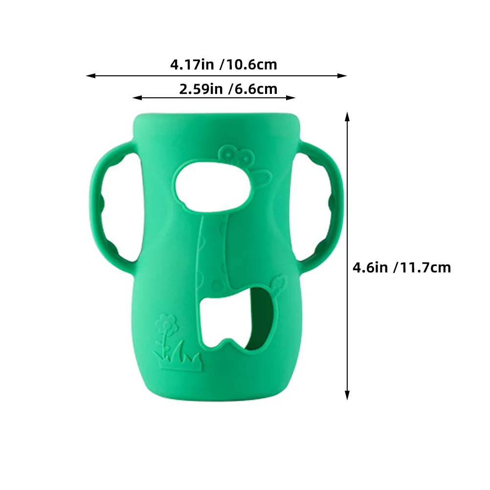 Fundas de silicona para biberones antideslizantes suaves - imagen 3