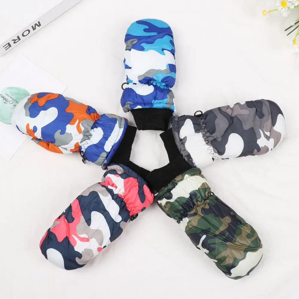 Guantes camuflaje niños vista frontal