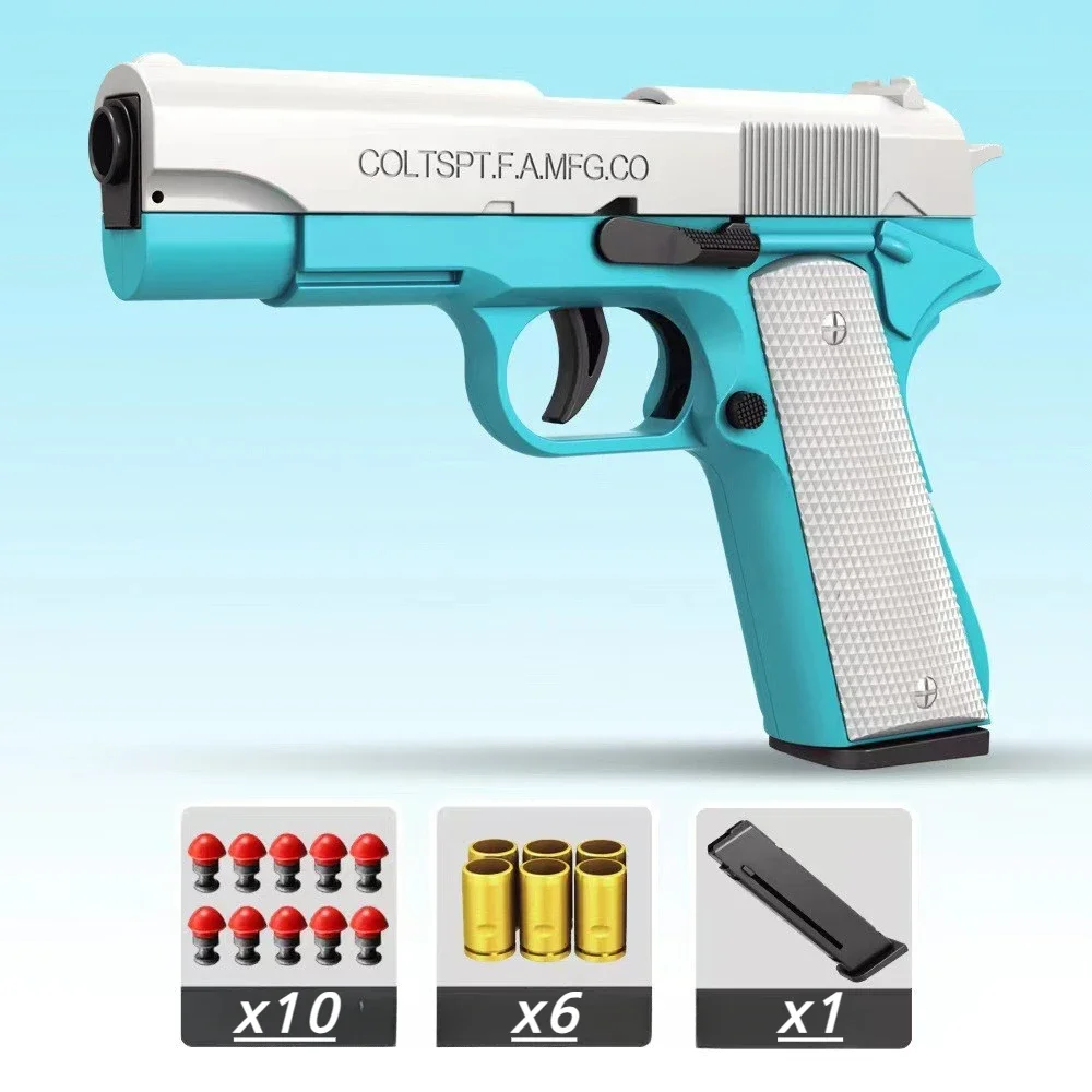 Pistola de airsoft M1911 de espuma segura para juego al aire libre - imagen 3