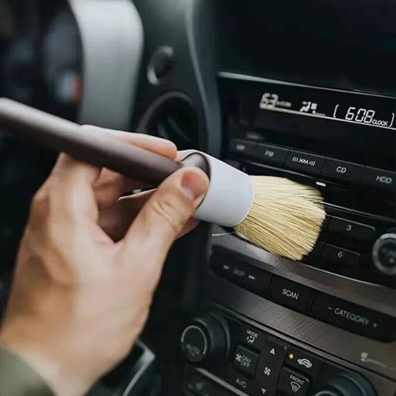 Cepillos para coche de cerdas de jabalí, multiuso interior - imagen 4