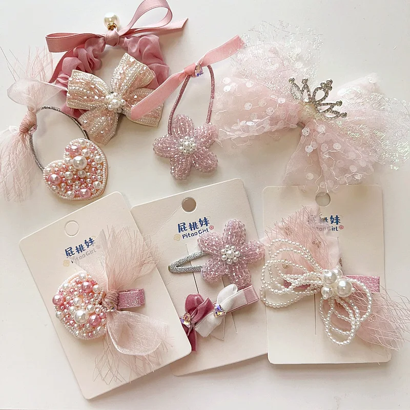 Headwear Diadema Bebé Niña Estilo Princesa con Perlas - imagen 5