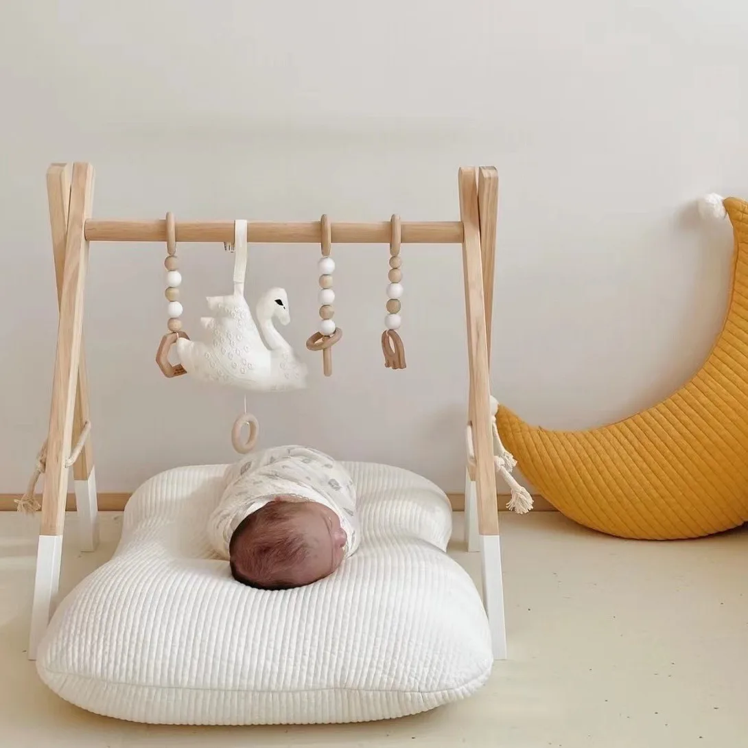Almohada de lactancia luna para recién nacido de algodón puro - imagen 2