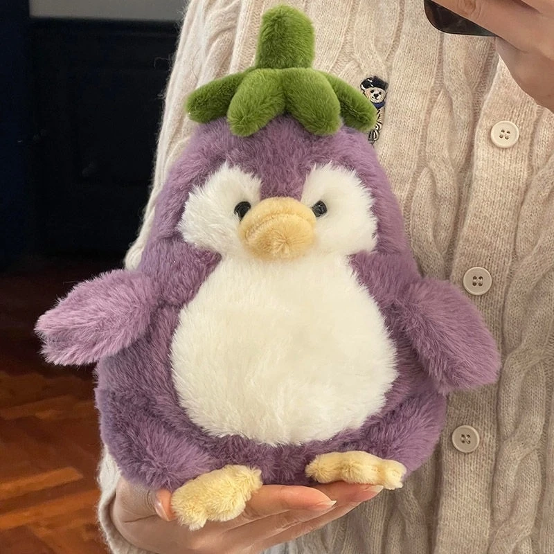 Peluche pingüino kawaii de abrazo suave, almohada rellena - imagen 3