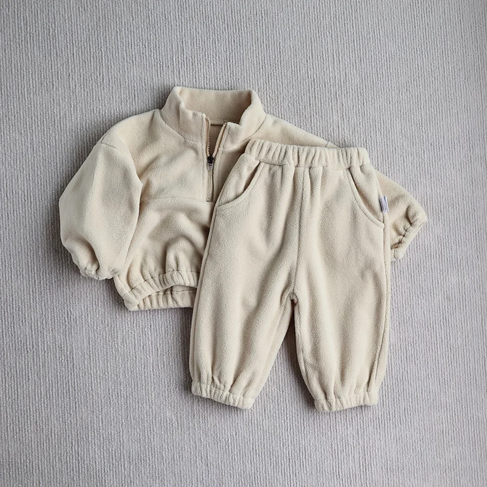 MILANCEL Sudadera con capucha de lana para bebé y niño – Otoño - imagen 3