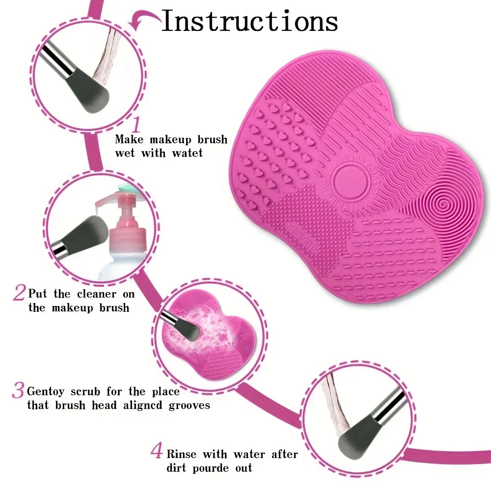 vvocci limpiador de brochas de maquillaje con almohadilla de silicona - imagen 5