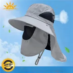 Sombrero de protección solar UV de ala ancha para verano