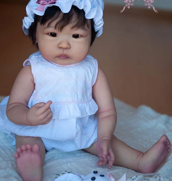 NPK kit de muñeca reborn de tela sin terminar, tacto suave - imagen 3