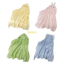 QX2D albornoz cálido con capucha para bebé – diseño animal