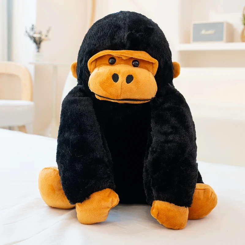 Mochila peluche gorila creativa para niño escolar divertida