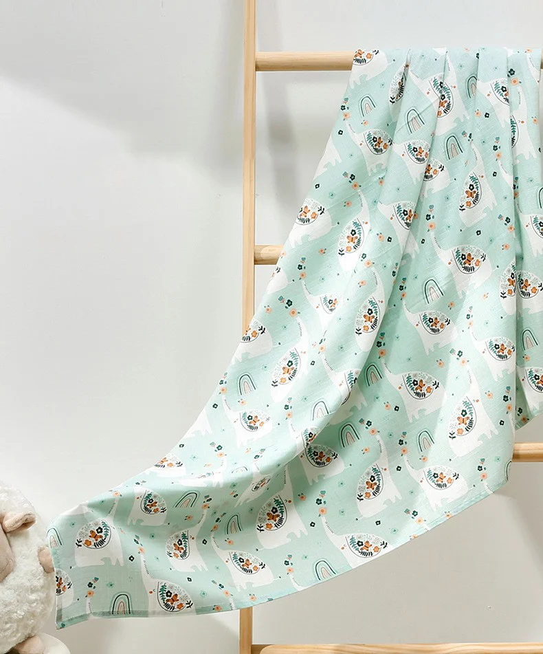 Manta de muselina con estampado animal