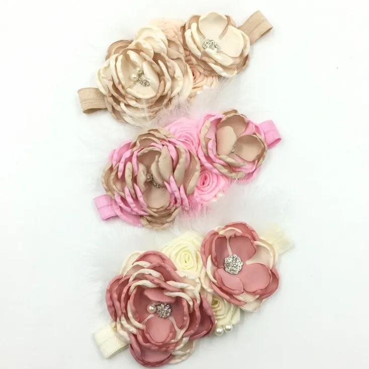 Diadema con borde de flores estilo princesa