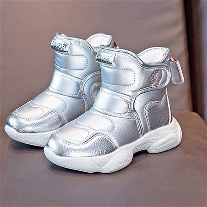 Botas de nieve acolchadas infantiles invierno cálido e impermeable - imagen 3