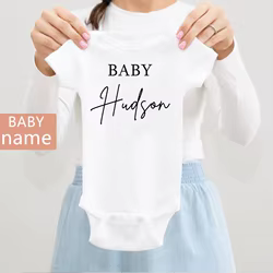Body manga corta para bebé recién nacido – Tela suave verano