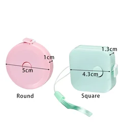 Mini cinta métrica de plástico en rollo para manualidades