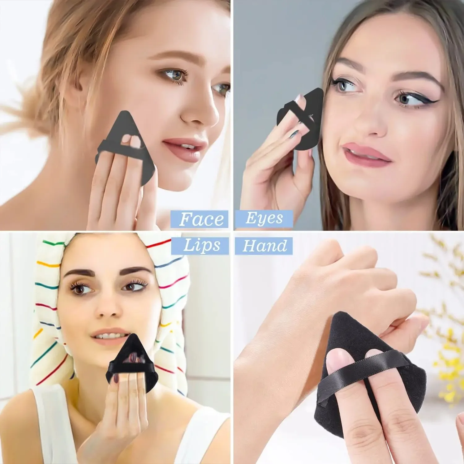 Esponja de maquillaje facial triangular suave para difuminar base - imagen 5