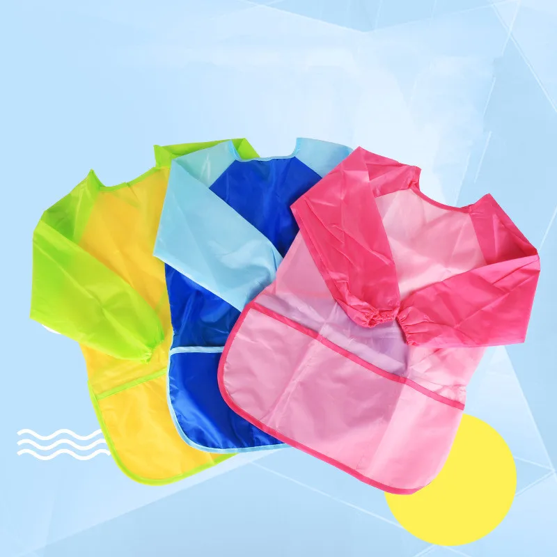 Delantal impermeable manga larga para niños – Babero multiusos - imagen 5