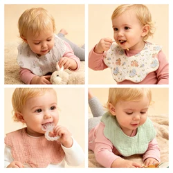 HappyFlute babero reversible de diseño neutral minimalista