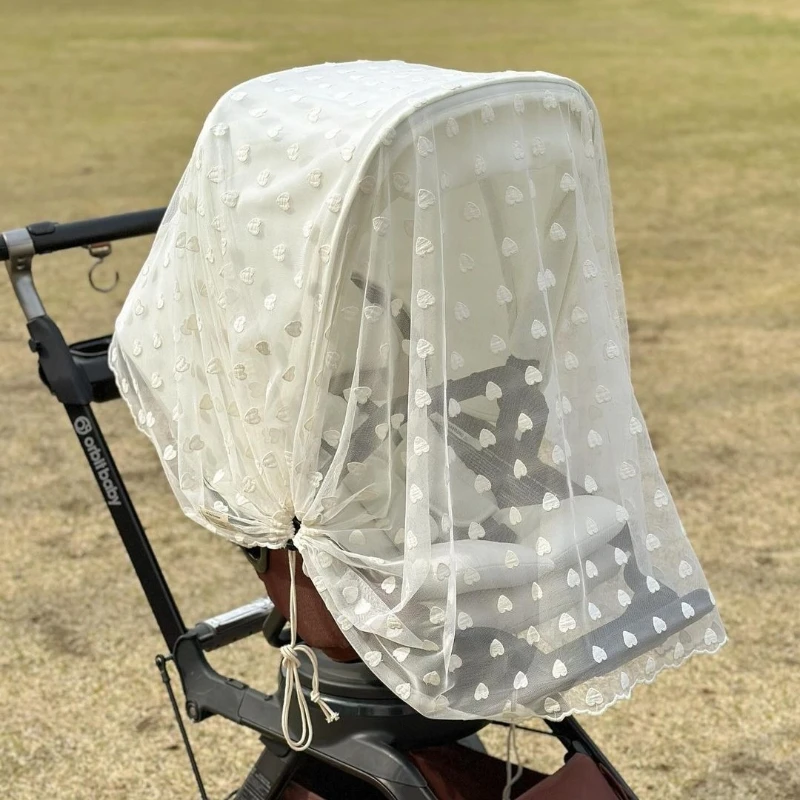 Mosquitera universal para cochecito de bebé con protección solar - imagen 4