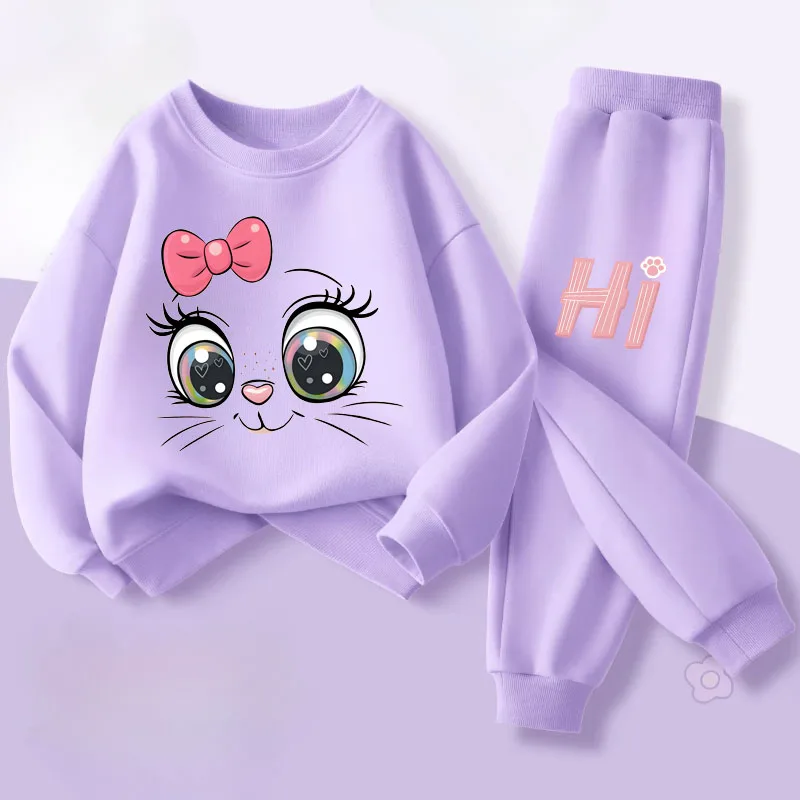 Conjunto deportivo para niña – Jersey, sudadera y panta de algodón confort - imagen 4