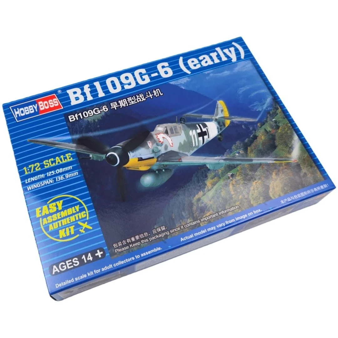 Maqueta de avión de plástico BF109G-6 de TRUMPETER para niños