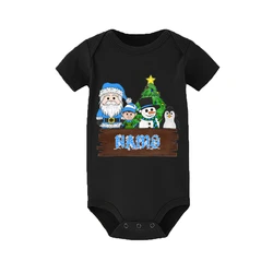 Pelele Papá Noel personalizado para recién nacido – Árbol de Navidad