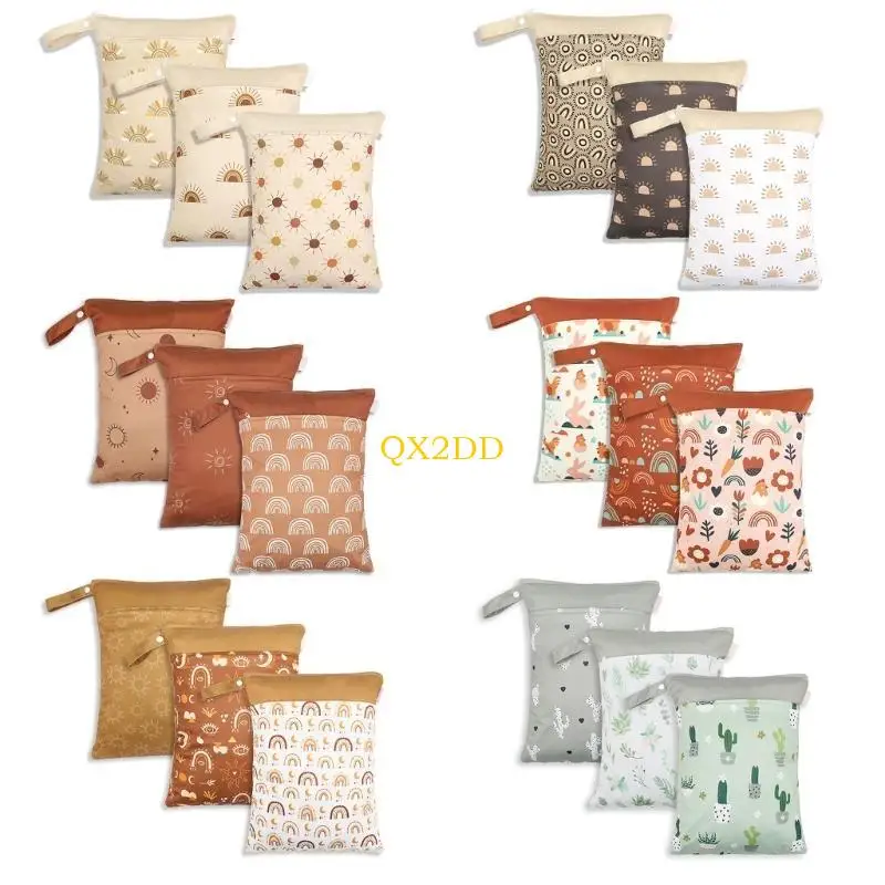 Bolsa impermeable para pañales de tela QX2D, bolsita colgante - imagen 4