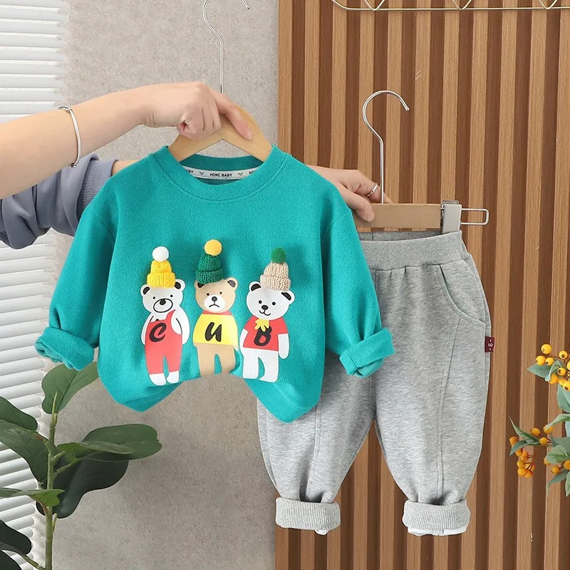Conjunto bebé chándal con dibujos animados primavera otoño - imagen 2