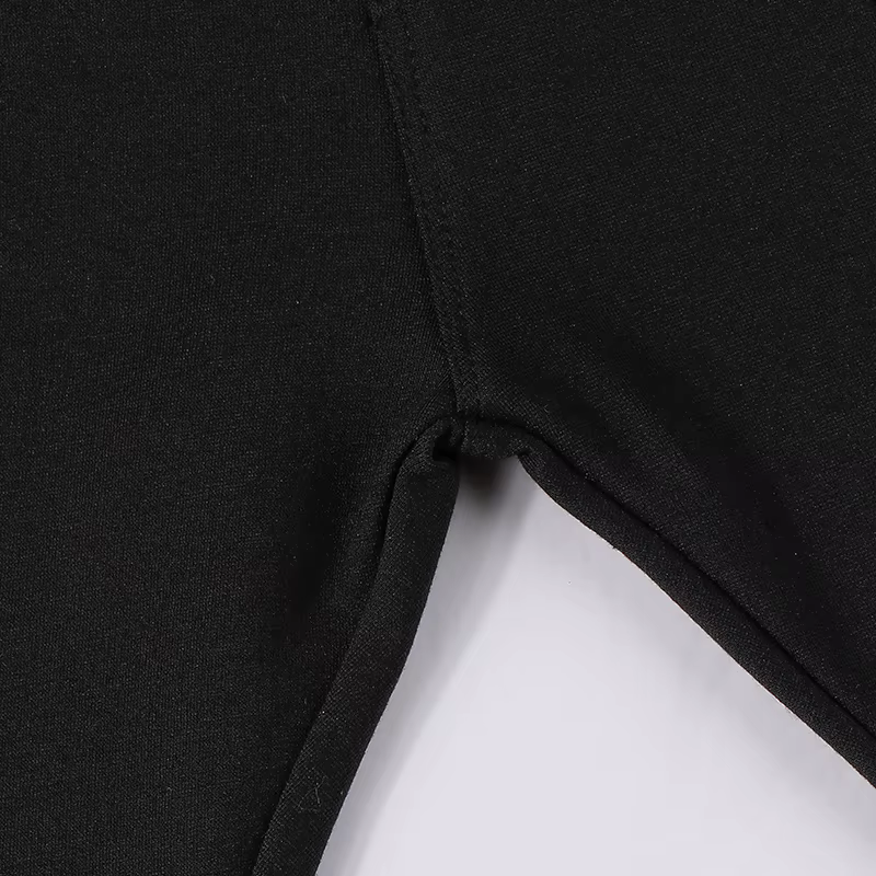 Pantalones cortos elásticos negros con cremallera y suave tacto - imagen 5