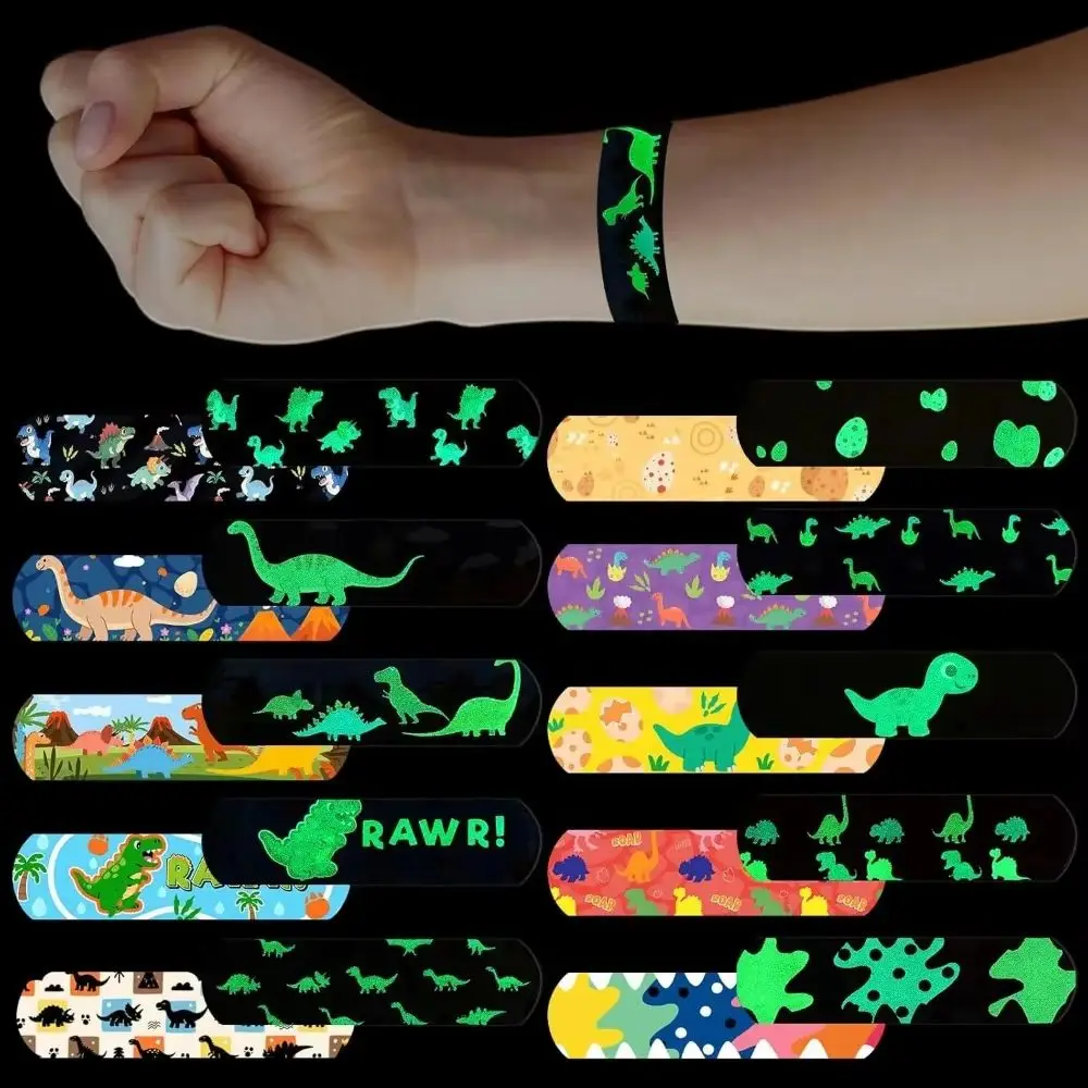 Tiritas luminosas infantiles con diseños de dinosaurios y estrellas - imagen 4