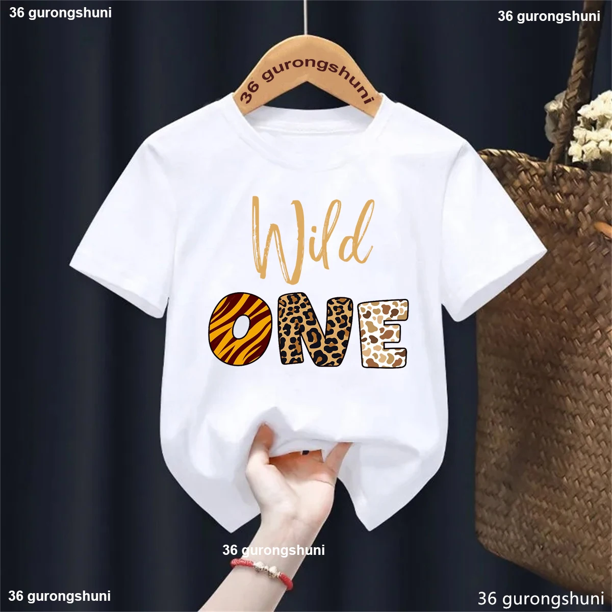 Camiseta primer cumpleaños Wild One para niños y niñas - imagen 4