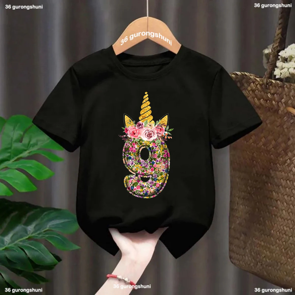 Camiseta de algodón con unicornio para niña – Suave y colorida - imagen 2