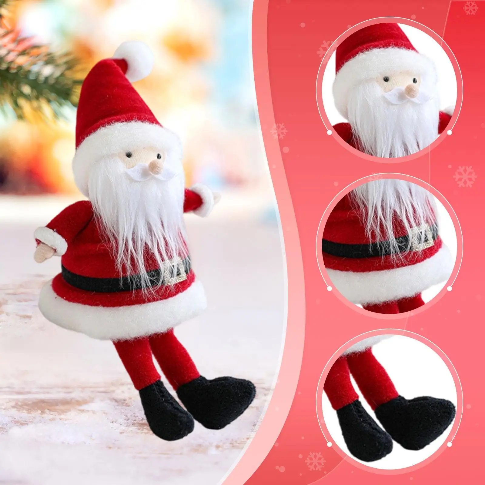 Estatuilla de muñeca navideña nórdica para mesa de Navidad - imagen 4