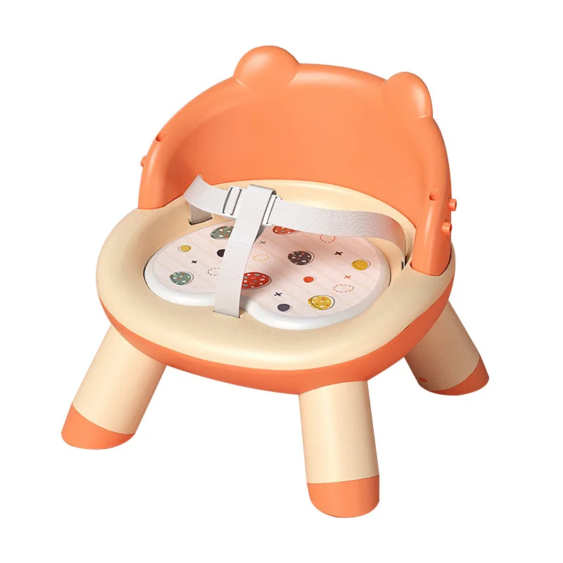 Silla alta de comedor para bebé con cinturón de seguridad acolchado - imagen 2