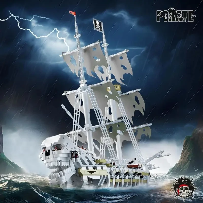 Barco fantasma de tormenta - vista frontal