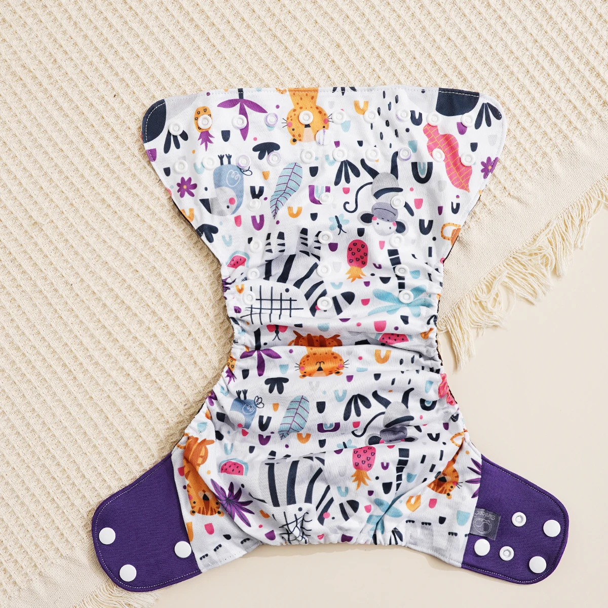 Elinfant pañales de tela reutilizables ajustados impermeables - imagen 4