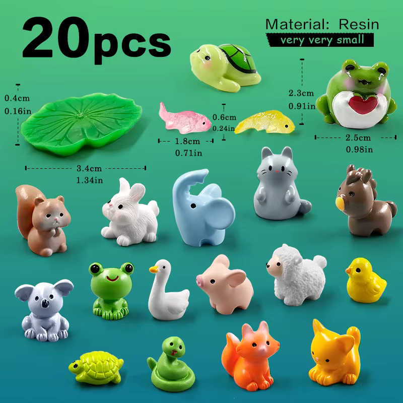 Suaves figuras animales modernas casa de muñecas – Decoración infantil - imagen 2