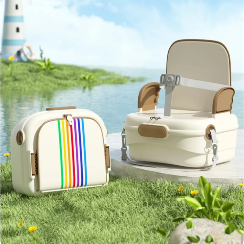 Silla de comer portátil plegable multifuncional para bebé y niño - imagen 2