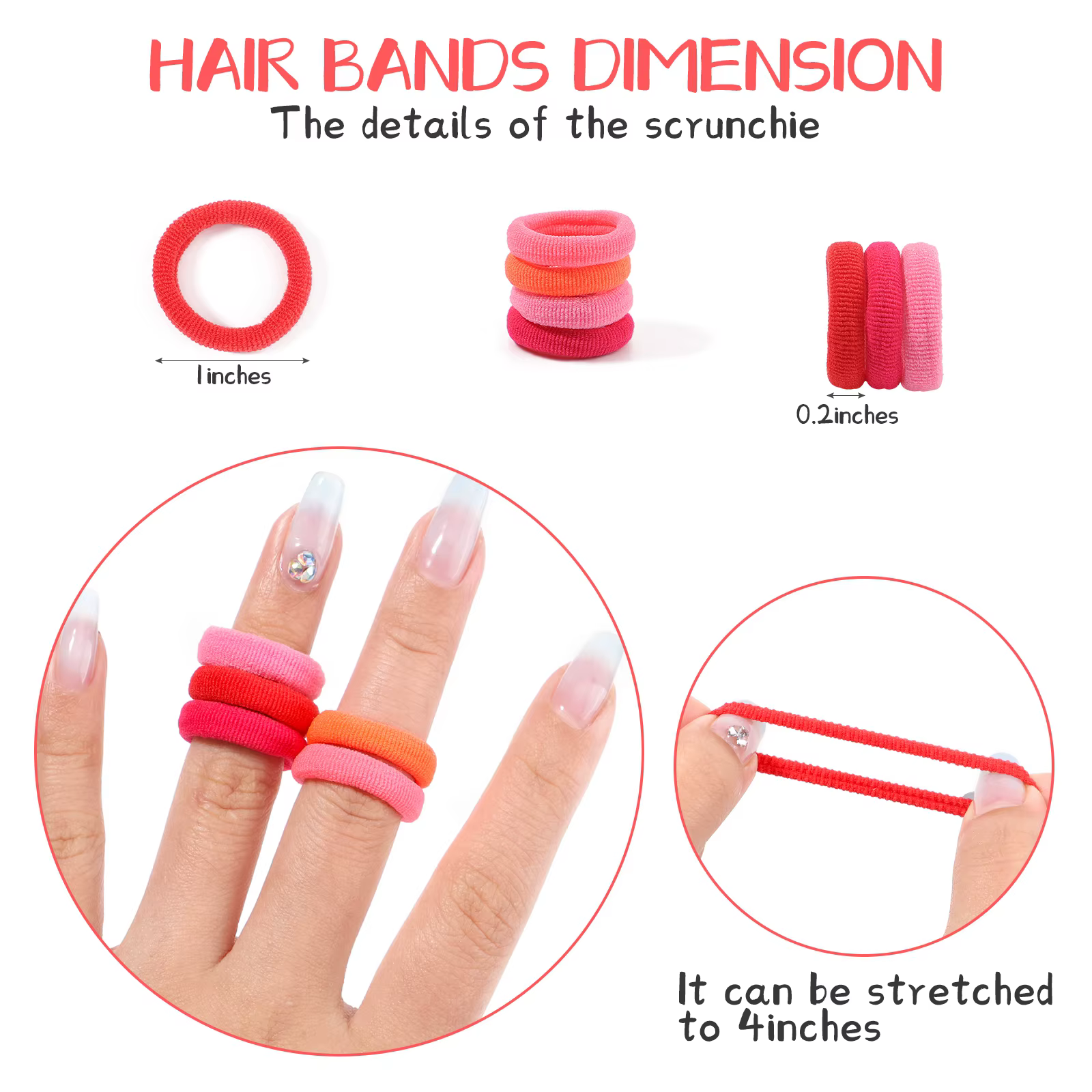Accesorios para niños en colores variados