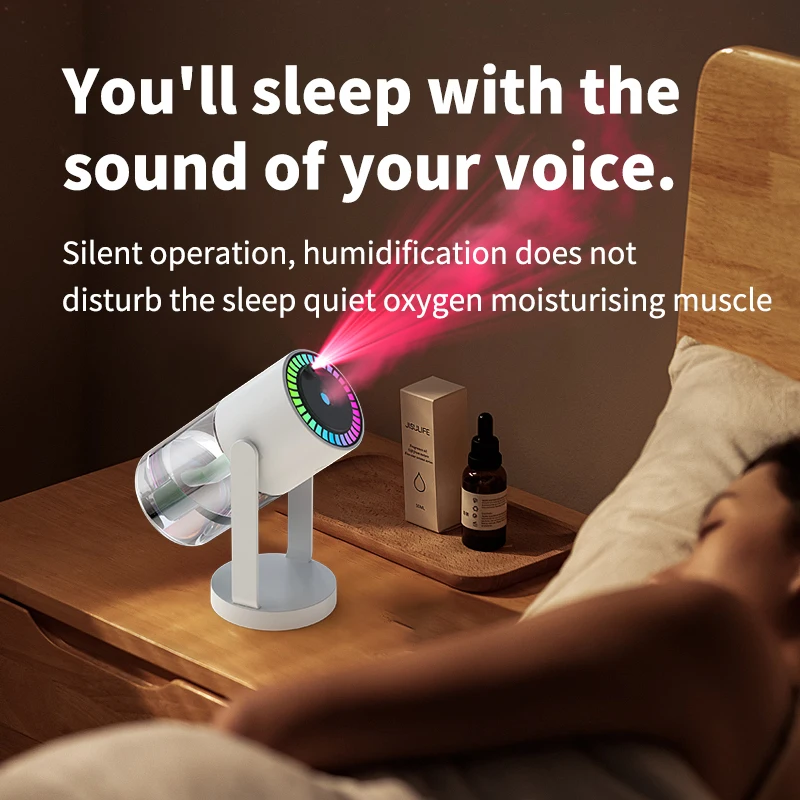 Humidificador de aire USB para coche con proyección cielo estrellado