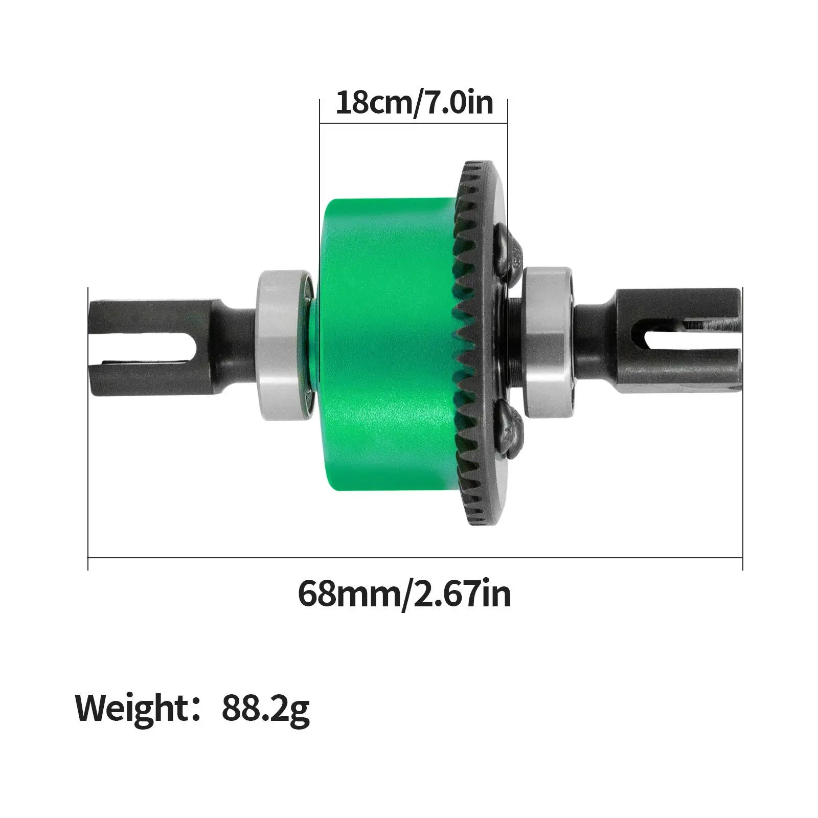 1/8 42T 15T Differential Gear Spare Parts Upgrade Kit RC Car Differential Gear for Some 1/8 RC Car Models Enhances Performance