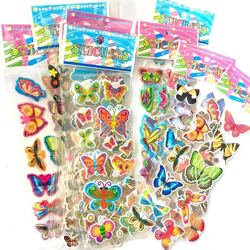 Pegatinas 3D de mariposas con efecto burbuja para manualidades - imagen 3