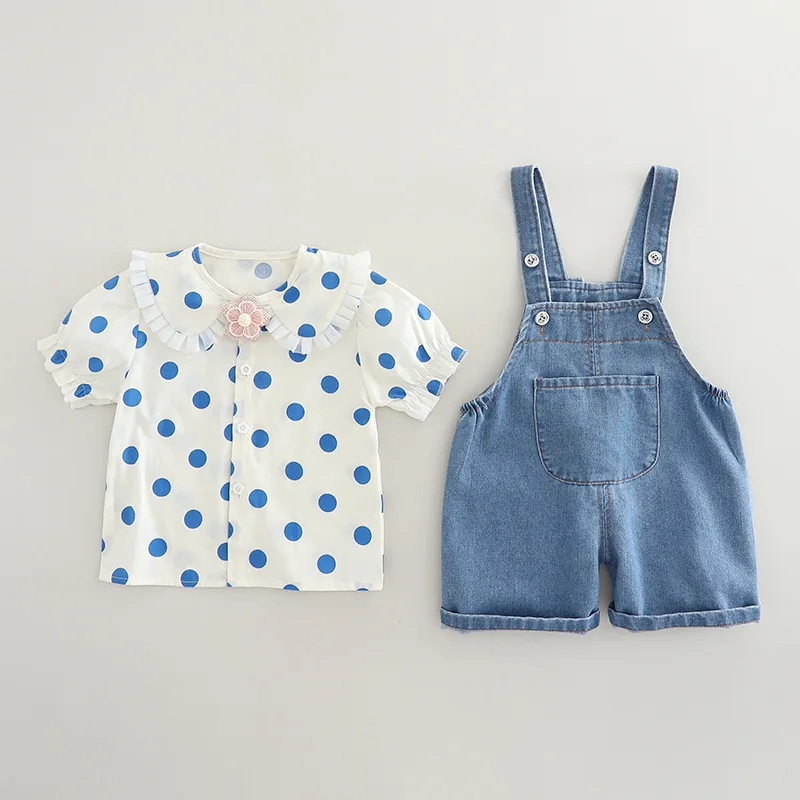 Ropa verano niñas conjunto informal camisa y pantalón corto - imagen 5