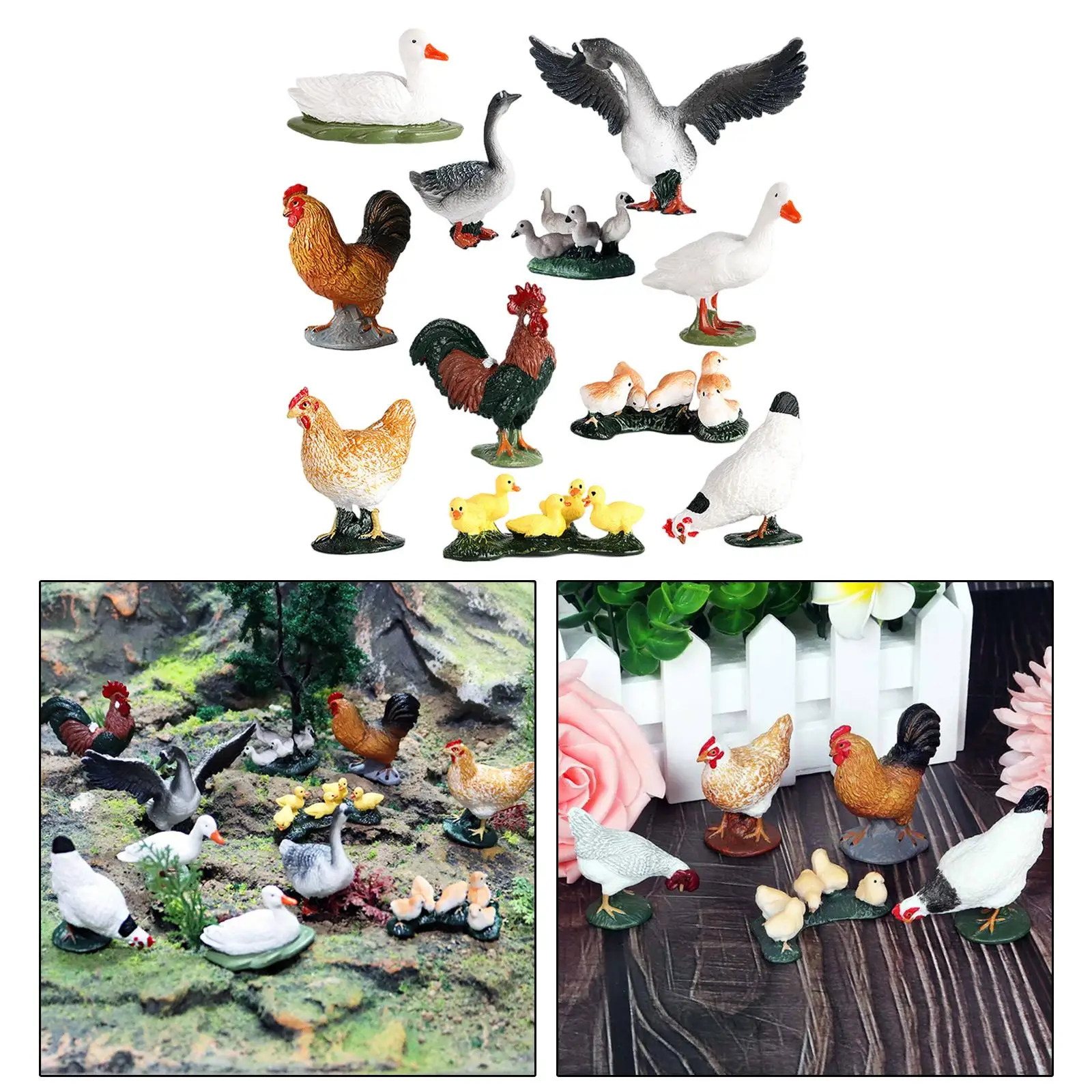 Figuras animales de granja realistas para juego y decoración - imagen 5