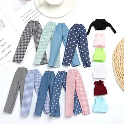 Ropa de muñecas BJD 1/6: chaleco sin mangas y vaqueros